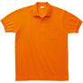 日本製ポロシャツ ポケット付きオレンジ